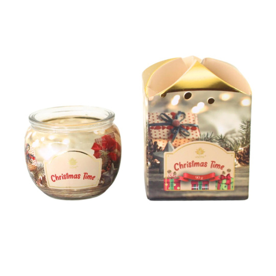 svíčka vonná sklo BRUSINKA & HŘEBÍČEK 90g (hoří 22hod)