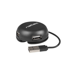 Natec BUMBLEBEE rozbočovač 3x USB 2.0 HUB černý