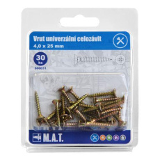 vrut un.celozávit 4,0x 25mm ZZ (30ks)