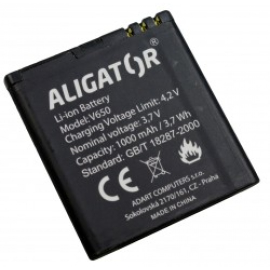 Aligator baterie V650, Li-Ion 1000 mAh