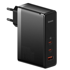 Baseus CCGP100201 GaN5 Pro Fast Nabíječka USB + 2xUSB-C 140W Black