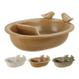 pítko,koupel pro ptáky 20,6x15,8x7,8cm porcelán mix barev