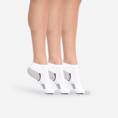 DIM SPORT IN-SHOE 3x - Dámské sportovní ponožky 3 páry - bílá