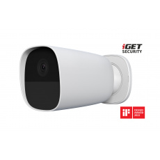 iGET SECURITY EP26 White - WiFi bateriová FullHD kamera, IP65, samostatná i pro alarm M5-4G a M4, CZ