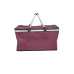 košík nákupní skládací TERMO 46x27x23cm Al+polyester ČRV