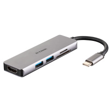 D-Link 5-in-1 USB-C Hub with HDMI and SD/microSD Card Reader