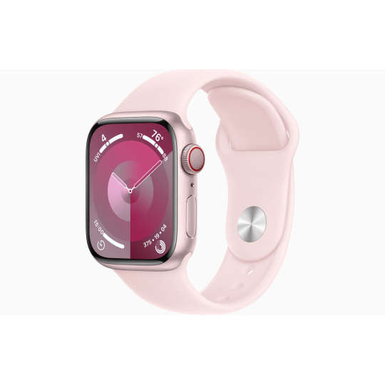 Apple Watch S9 Cell/45mm/Pink/Sport Band/Light Pink/-M/L