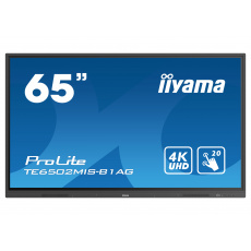 65'' iiyama TE6502MIS-B1AG: VA, 4K, 400cd/m2, iiWare, WiFi, 2x Touch Pen, HDMI, 20P