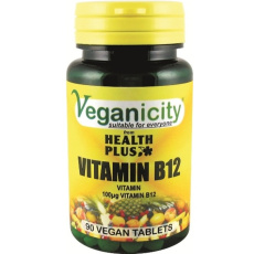 Veganicity vitamín B12 100µg (kyanokobalamín), 90 vegan tablet>
