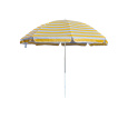 slunečník 230cm ŽL/BÍ PRUHY