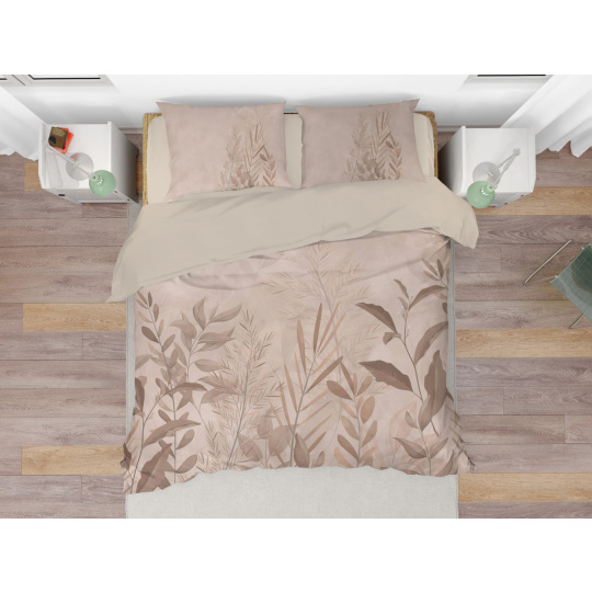 Moderní 3D povlečení 140x200, 70x90 Reed beige