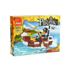 Stavebnice 0441, 103 dílků Pirates - Pirát na lodi