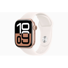 Apple Watch S10 Cell/42mm/Rose Gold/Sport Band/Light Blush/-S/M Apple Watch S10 Cell/42mm/Rose Gold/Sport Band/Light Blush/-S/M