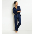 DIM PYJAMA SET - Dámské pyžamo set - tmavě modrá