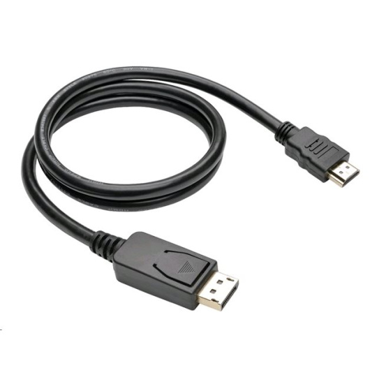 Kabel C-TECH DisplayPort/HDMI, 1m, černý