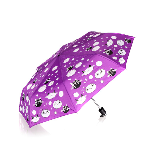 deštník 52cm skládací mění barvy FI kočičky
