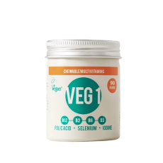 Multivitamin VEG1 s příchutí pomeranč, žvýkací tablety 90 ks> Multivitamin VEG1 s příchutí pomeranč, žvýkací tablety 90 ks>