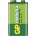 GP baterie zinko-chlorid. GREENCELL 9V/6F22/1604G ; 1-shrink