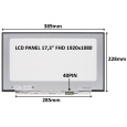 LCD PANEL 17,3'' FHD 1920x1080 40PIN MATNÝ IPS 144HZ / BEZ ÚCHYTŮ