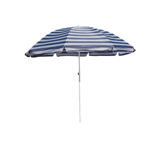 slunečník 230cm MO/BÍ PRUHY