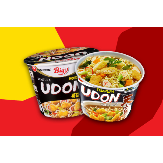 Tempura Udon Big Bowl instantní nudlová polévka, 111g NONGSHIM