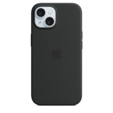 iPhone 15 + Silicone Case with MagSafe - Black iPhone 15 + Silicone Case with MagSafe - Black