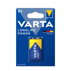 baterie 9V, 6LR61 alkalická Longlife Power VARTA