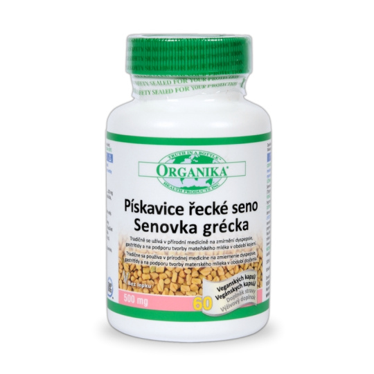 Organika Pískavice řecké seno 500 mg, 60 kapslí>