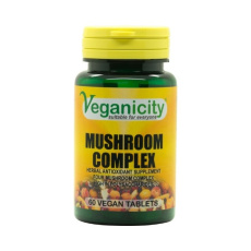 Veganicity Houbový komplex - Reishi, Cordyceps, Shiitake a Maitake, 60 tablet>