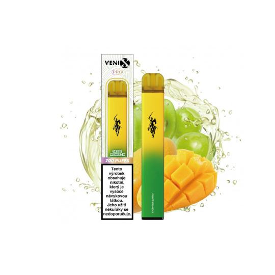 VENIX PRO - Hrozno a Mango, 700 potahů, 1,62% nikotinu, 10ks