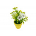 Dekorativní květina (16cm) - Žlutá, 1ks