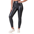 LEATHEROPTIC LEGGINGS - Dámské legíny koženého vzhledu - černá