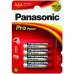 PANASONIC baterie alkalická PRO.POWER AAA/LR03 ;BL4