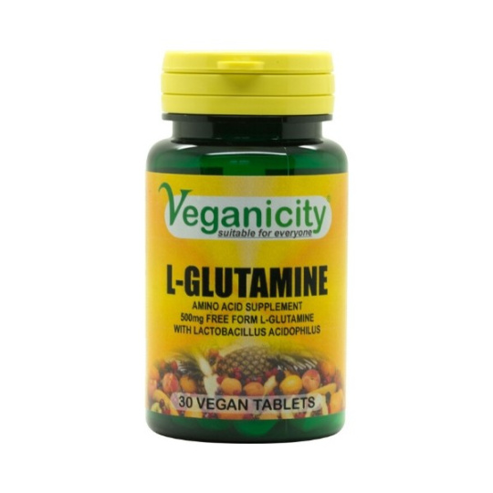 Veganicity L-Glutamine 500mg, 30 vegan tablet>