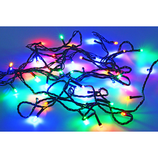 Venkovní Vánoční LED osvětlení - Barevné 50 LED