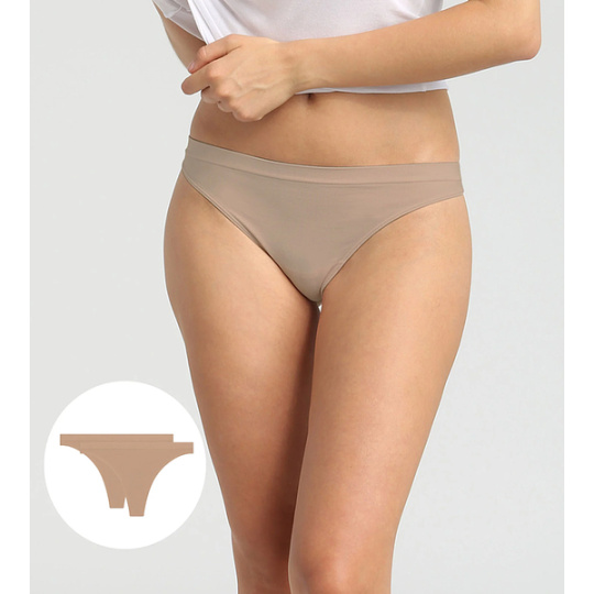 DIM SEAMLESS THONG 2x - Dámská tanga 2 ks - tělová