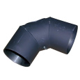 koleno kouřové s otv.125mm/90st.t.1,5mm ČER
