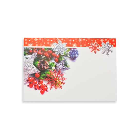 Vánoční obálky 177 x 120 mm - Jeřabiny a dekorace