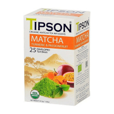 Tipson BIO čaj Matcha s kurkumou 25x1,5g