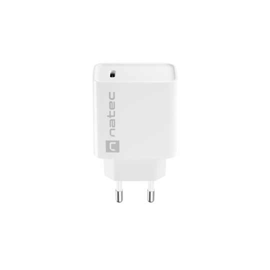 Universální nabíječka Natec RIBERA 20W 1X USB-C, bílá