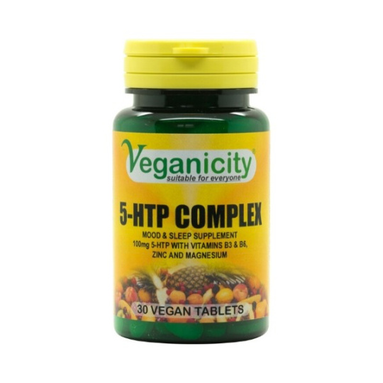 Veganicity 5-HTP 100mg, pro klidnou náladu a spánek, 30 vegan tablet>