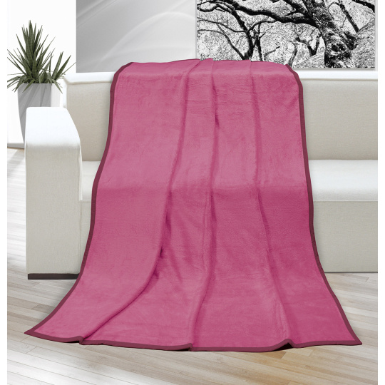 Deka micro jednolůžko 150x200cm růžová