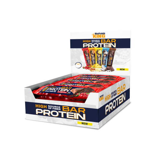 MaxProtein King Protein bar 60g - Lesní ovoce - 25ks karton