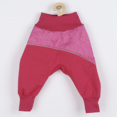 Softshellové kojenecké kalhoty New Baby růžové Softshellové kojenecké kalhoty New Baby růžové
