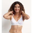 DIM DAILY DENTELLE WIREFREE SOFT CUP BRA - Dámská podprsenka bez kostic - bílá