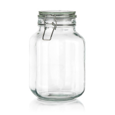 dóza hermetická hranatá 2000ml skl. s patentním uzávěrem dóza hermetická hranatá 2000ml skl. s patentním uzávěrem