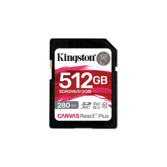 Kingston Canvas React Plus/SDHC/512GB/UHS-II U3 / Class 10