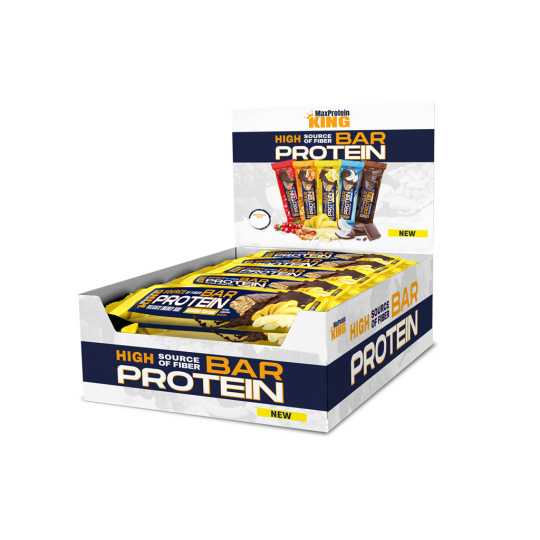 MaxProtein King Protein bar 60g - Banán - 25ks karton