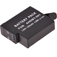 Baterie T6 power GoPro Hero5, Hero6 Black, AHDBT-501, AABAT-001, 601-10197-000, 1250mAh, 4,8Wh Baterie T6 power GoPro Hero5, Hero6 Black, AHDBT-501, AABAT-001, 601-10197-000, 1250mAh, 4,8Wh