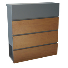 schránka poštovní 370x410x130mm dekor DŘEVO schránka poštovní 370x410x130mm dekor DŘEVO